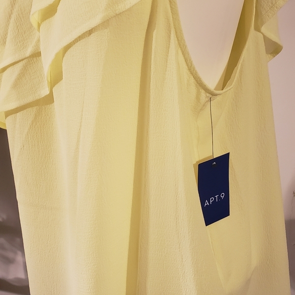 Woman Apt 9 Ruffled one-shoulder top - Picture 6 of 8